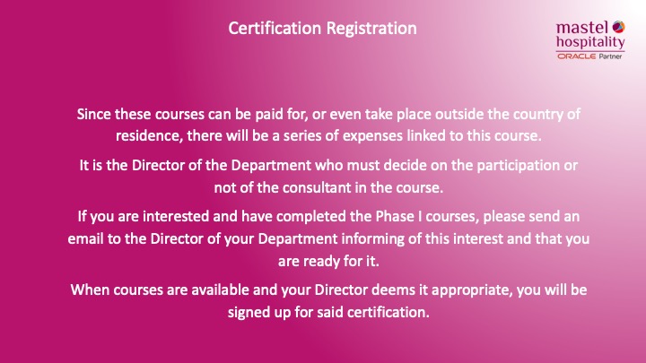Certification Registration